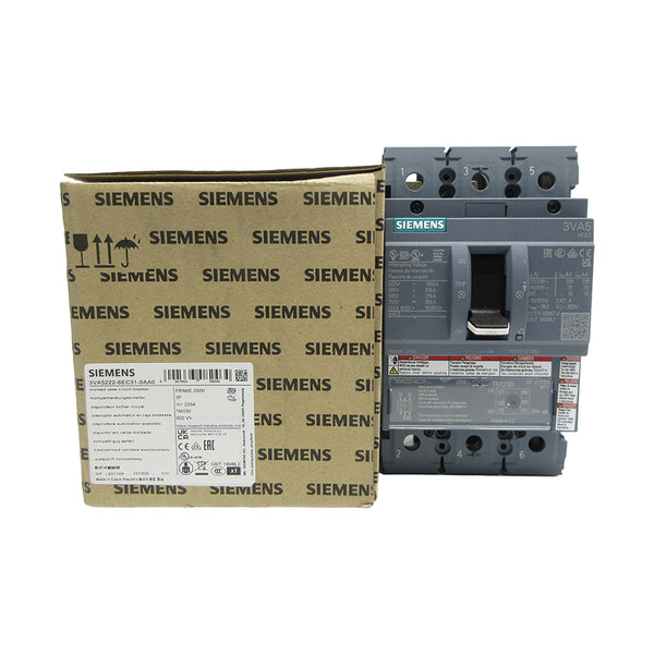 SIEMENS 3VA52222-6EC31-0AA0 600V 225A NSMP