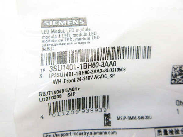 SIEMENS 3SU1401-1BH60-3AA0 24-240VAC/DC NSMP