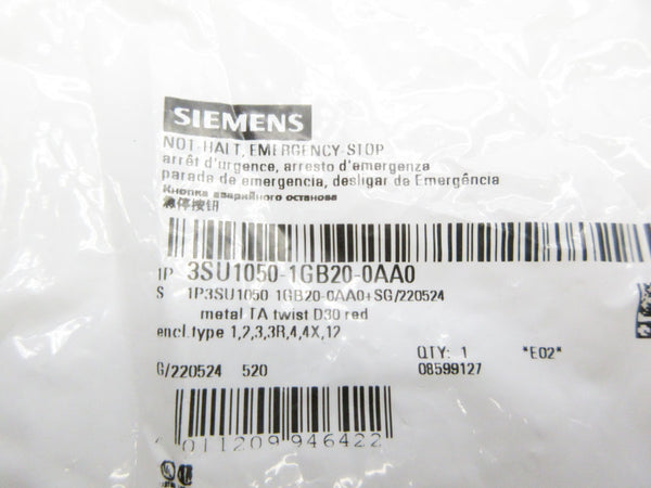 SIEMENS 3SU1050-1GB20-0AA0 NSMP