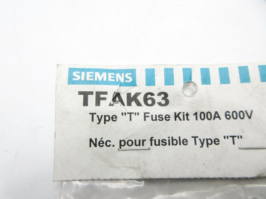 SIEMENS TFAK63 600V 100A NSMP
