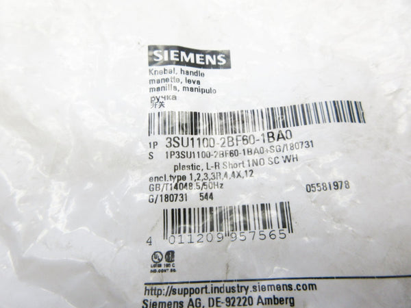 SIEMENS 3SU1100-2BF60-1BA0 NSMP