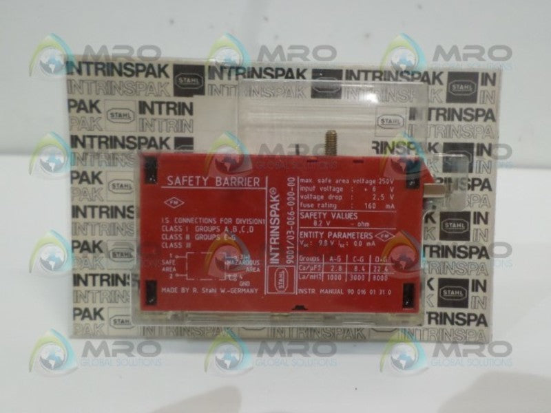 STAHL INTRINSPAK 9001/03-086-000-00 SAETY BARRIER NSMP