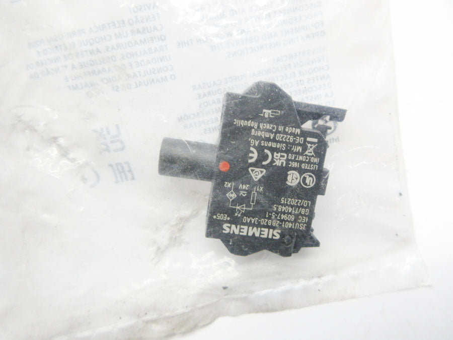 SIEMENS 3SU1401-2BB20-3AA0 24VAC/DC NSMP