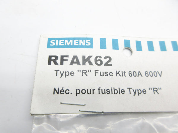 SIEMENS RFAK62 600V 60A NSMP