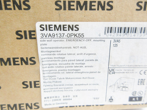 SIEMENS 3VA9137-0PK55 NSMP