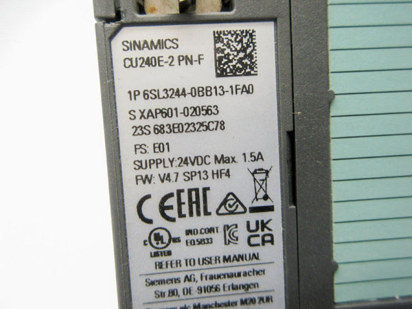 SIEMENS 6SL3244-0BB13-1FA0 24VDC 1.5A NSNP
