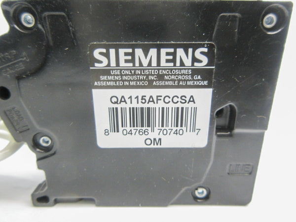 SIEMENS QA115AFCCSA 120V 15A NSNP