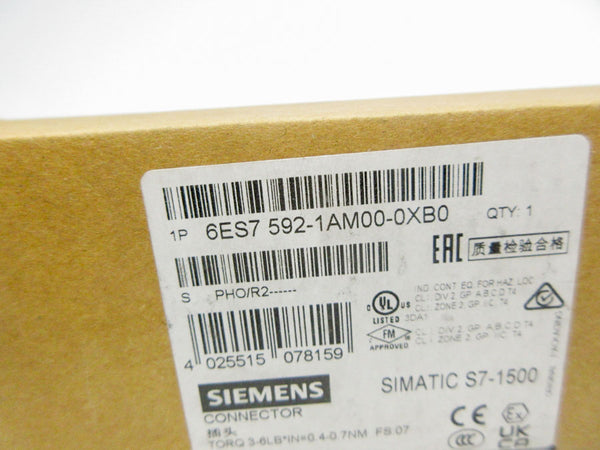 SIEMENS 6ES7592-1AM00-0XB0 NSFS