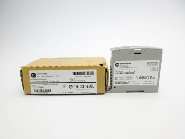 INDUSTRIAL SPARE PART 1762-IQ16 SER. B 24VDC REV. B NSMP