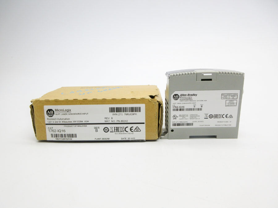 ALLEN BRADLEY 1762-IQ16 SER. B 24VDC REV. B NSMP