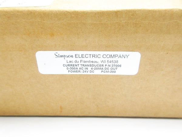 SIMPSON ELECTRIC 37006 PCM-300 24VDC NSMP
