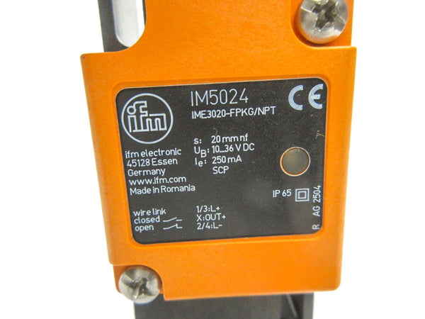 IFM EFECTOR IM5024 IME3020-FPKG/NPT 10-36VDC NSNP