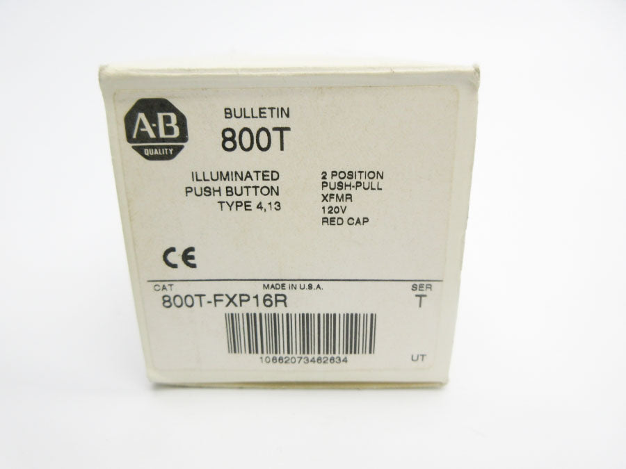 ALLEN BRADLEY 800T-FXP16R SER. T 120V (WH) NSMP