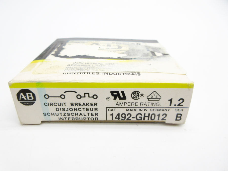 ALLEN BRADLEY 1492-GH012 SER. B 250VAC 1.20A (BK/YL) NSMP