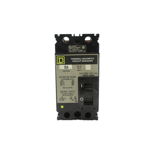 SQUARE D FAF24015 480VAC 15A NSNP