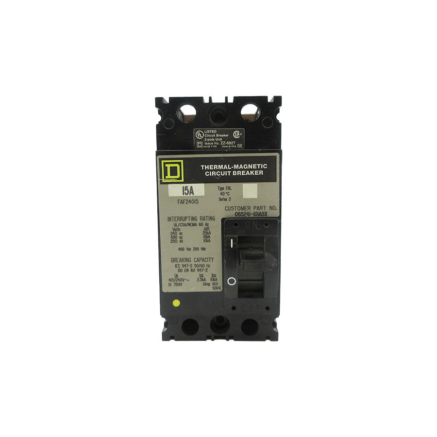 SQUARE D FAF24015 480VAC 15A NSNP