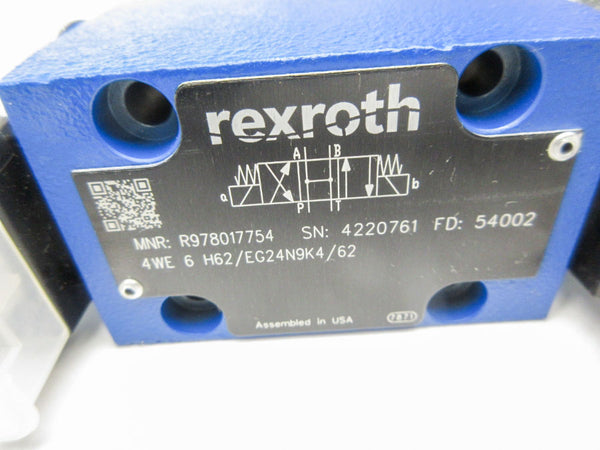 REXROTH R978017754 4WE6H62/EG24N9K4/62 24VDC NSNP