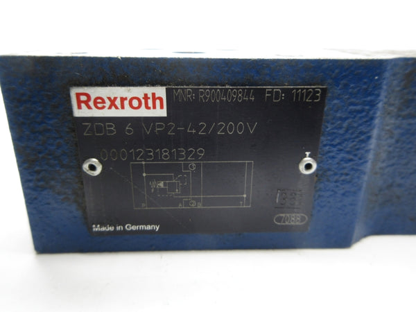 REXROTH R900409844 ZDB6VP2-42/200V UNMP