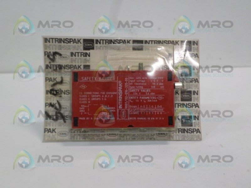 STAHL INTRINSPAK 9001/02-016-320-00 SAFETY BARRIER NSMP