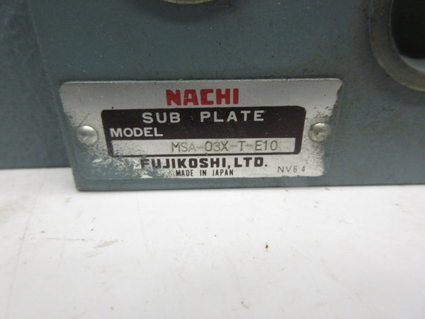 NACHI MSA-03X-T-E10 NSNP