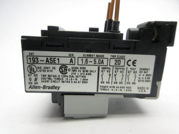 INDUSTRIAL SPARE PART 193-A5E1 SER. A 1.6-5.0A NSNP