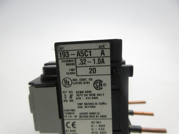 INDUSTRIAL SPARE PART 193-A5C1 SER. A .32-1.0A NSNP