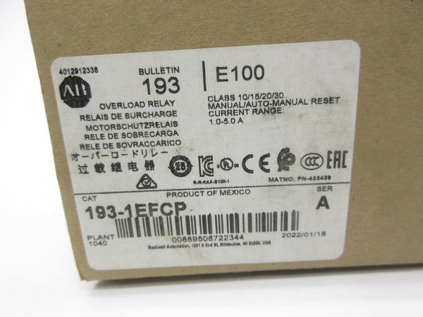 INDUSTRIAL SPARE PART 193-1EFCP SER. A 1.0-5.0A (BR/WH) NSMP
