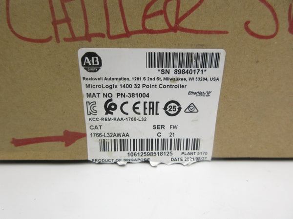 INDUSTRIAL SPARE PART 1766-L32AWAA SER. C F/W 12 100/120VAC NSMP