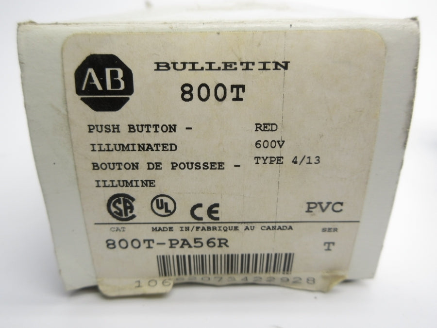 ALLEN BRADLEY 800T-PA56R SER. T 600V (WH) NSMP