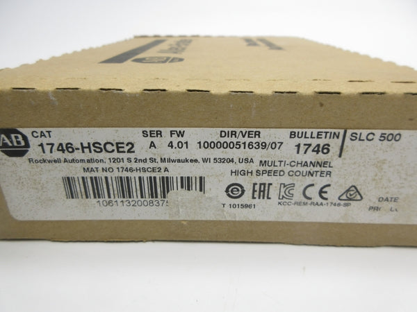 INDUSTRIAL SPARE PART 1746-HSCE2 SER. A F/W 4.01 NSMP