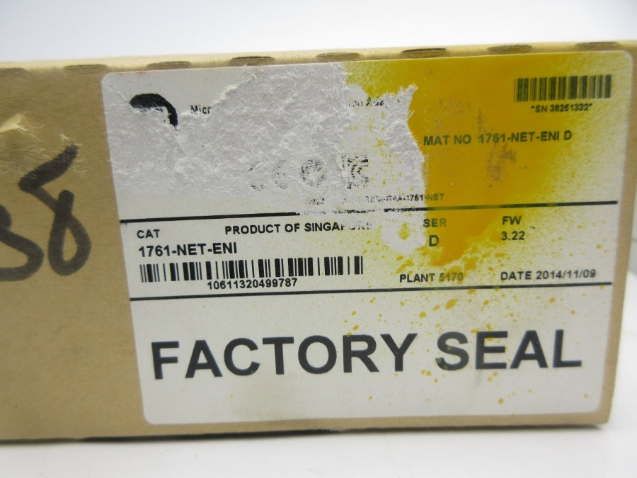 ALLEN BRADLEY 1761-NET-ENI SER. D F/W 3.22 24VDC NSMP