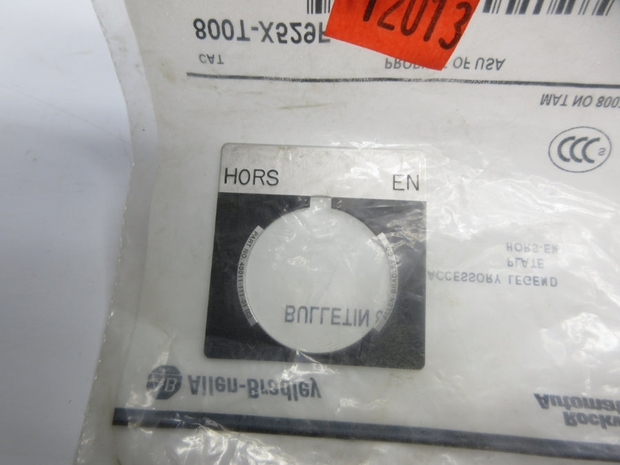 ALLEN BRADLEY 800T-X529F SER. A NSMP
