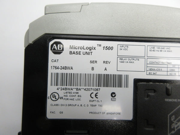 INDUSTRIAL SPARE PART 1764-24BWA SER. B 24VDC REV. A NSNP