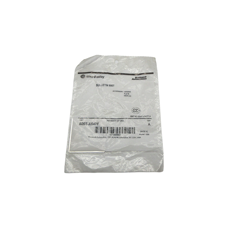 ALLEN BRADLEY 800T-X547F SER. A NSMP