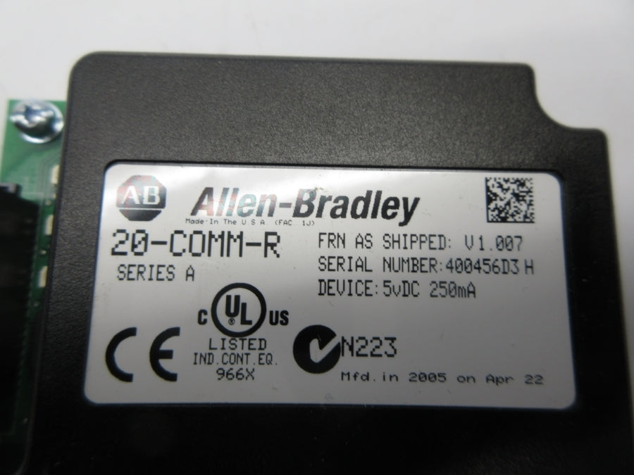 ALLEN BRADLEY 20-COMM-R SER. A F.W V1.007 5VDC NSNP