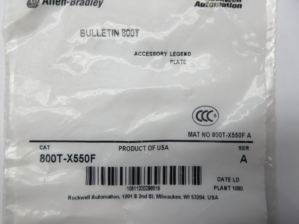 INDUSTRIAL SPARE PART 800T-X550F SER. A NSMP