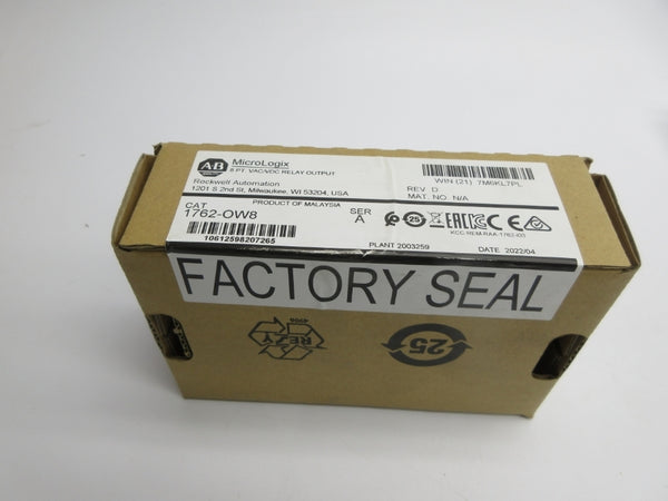 INDUSTRIAL SPARE PART 1762-OW8 SER. A DATE: 2022 NSFS