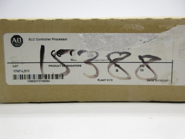 INDUSTRIAL SPARE PART 1747-L511 SER. B F/W 06 DATE: 2013 NSFS