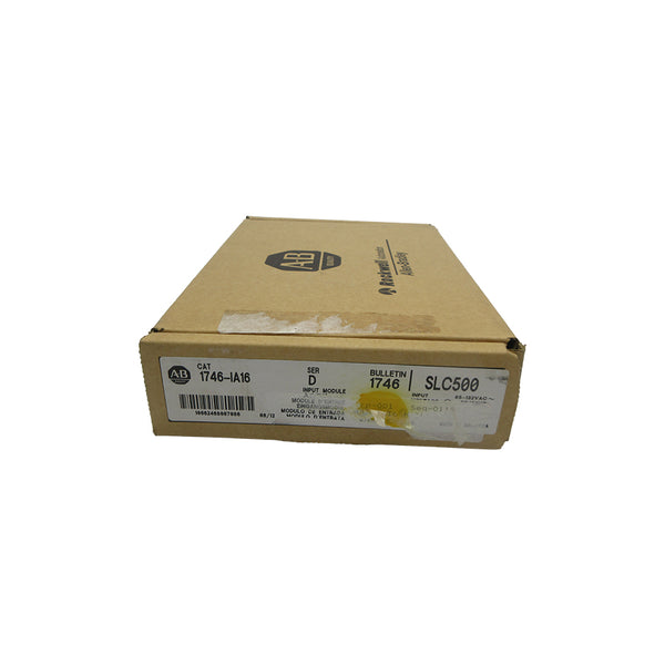INDUSTRIAL SPARE PART 1746-IA16 SER. D 85-132VAC DATE: 2012 NSFS