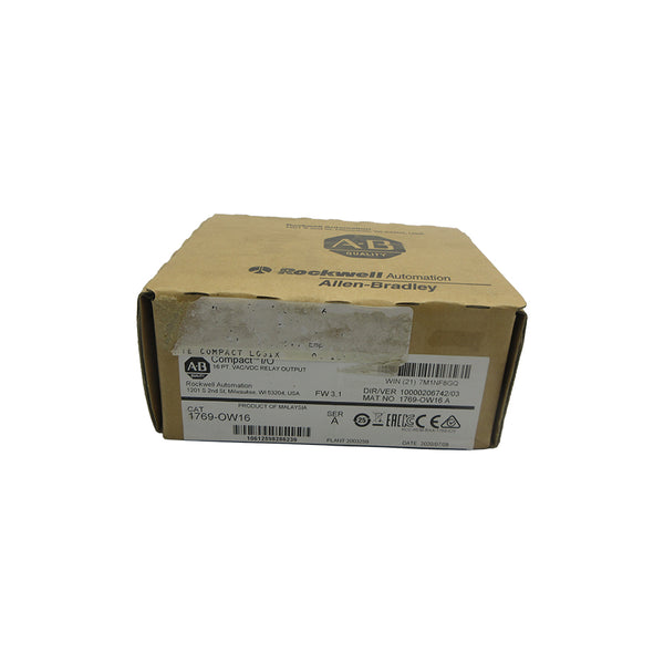 INDUSTRIAL SPARE PART 1769-OW16 SER. A F/W 3.1 DATE: 2020 NSFS