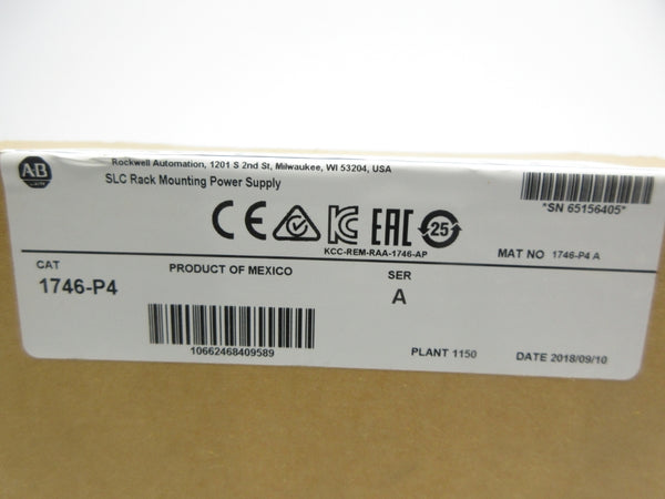 INDUSTRIAL SPARE PART 1746-P4 SER. A DATE: 2018 NSFS