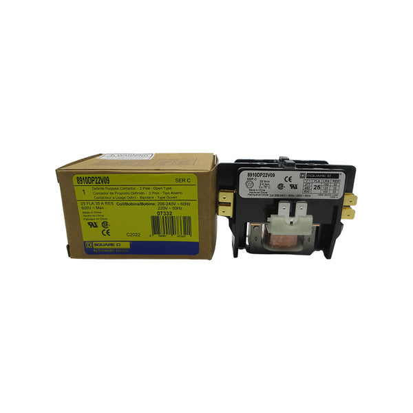 SQUARE D 8910DP22V09 SER. C 208-240V 25A NSMP
