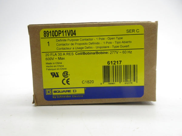 SQUARE D 8910DP11V04 SER. C 277V 20A NSMP