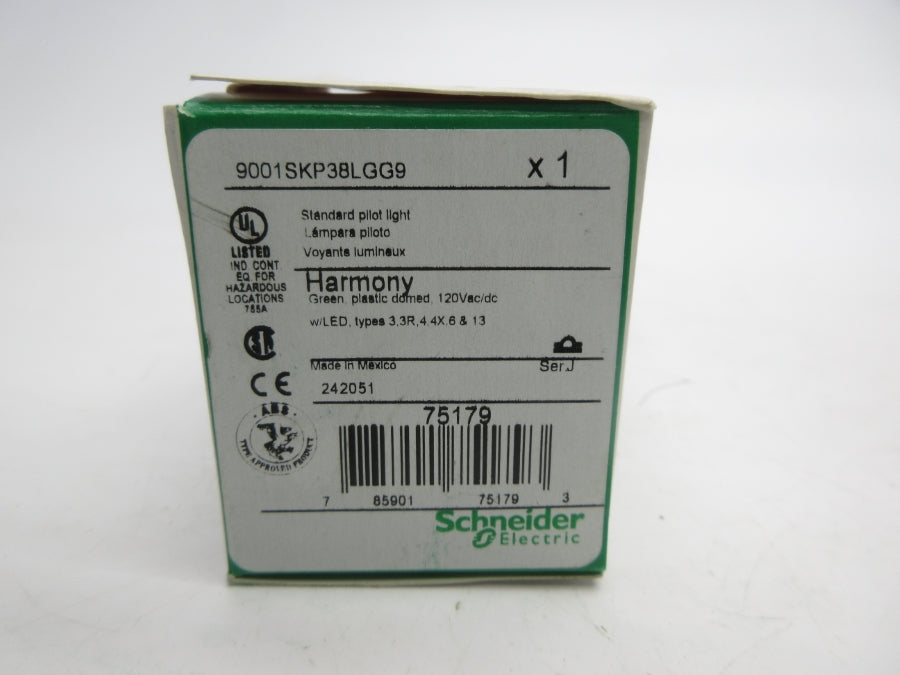 SCHNEIDER ELECTRIC 9001SKP38LGG9 SER. J 120VAC/DC NSMP
