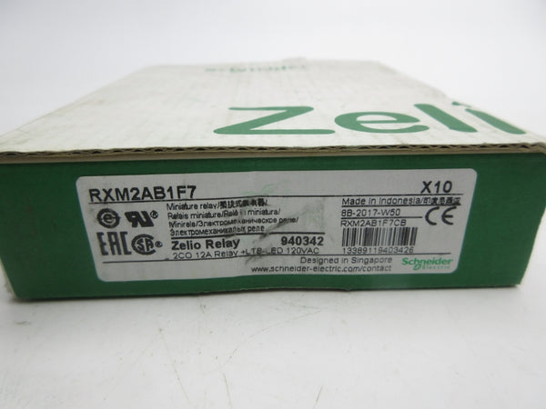 SCHNEIDER ELECTRIC RXM2AB1F7 120VAC (PKG OF 10) NSMP