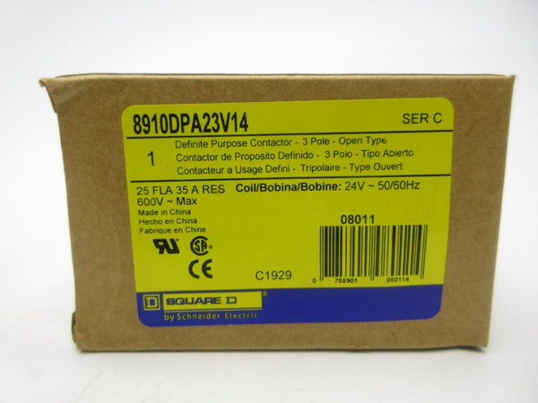 SQUARE D 8910DPA23V14 SER. C 24V 25A NSMP