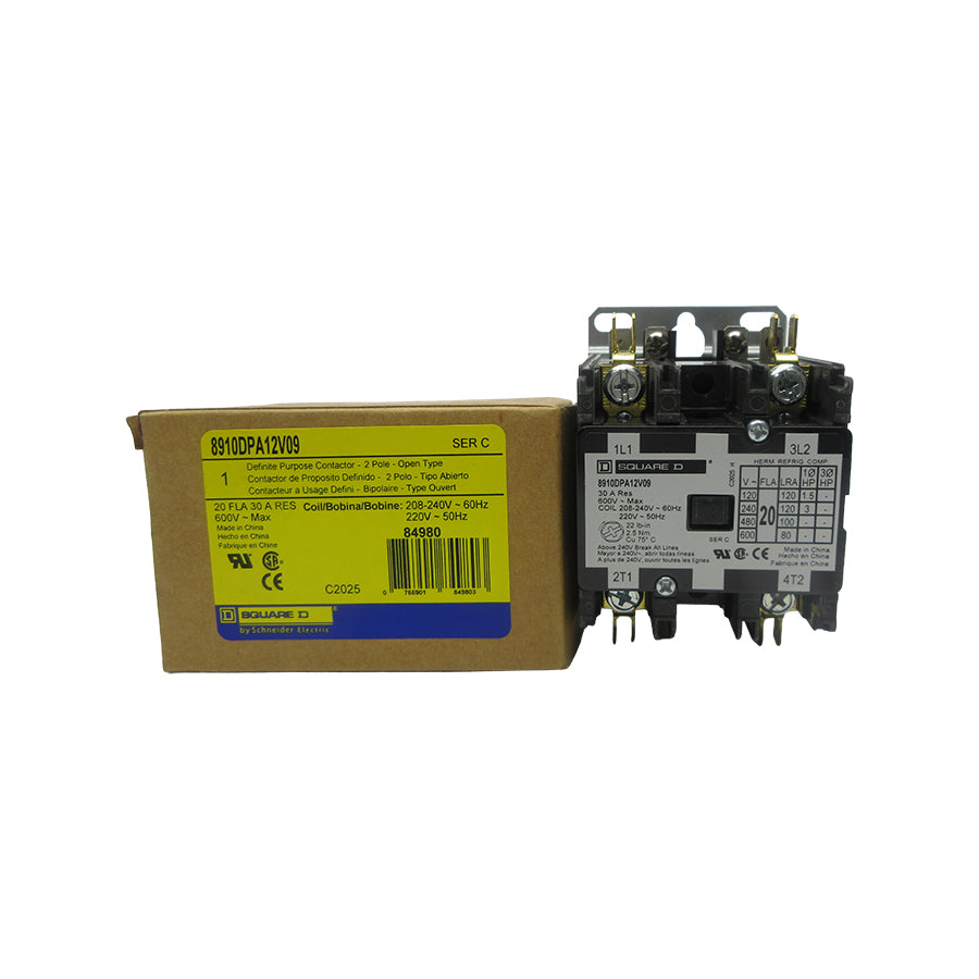 SQUARE D 8910DPA12V09 SER. C 208-240V 20A NSMP