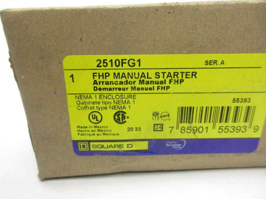 SQUARE D 2510FG1 SER. A (AS PICTURED) NSMP