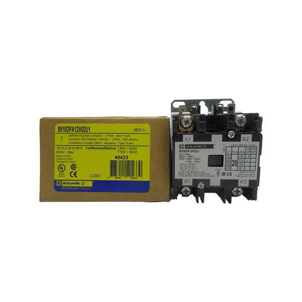 SQUARE D 8910DPA12V02U1 SER. C 110/120V 20A NSMP