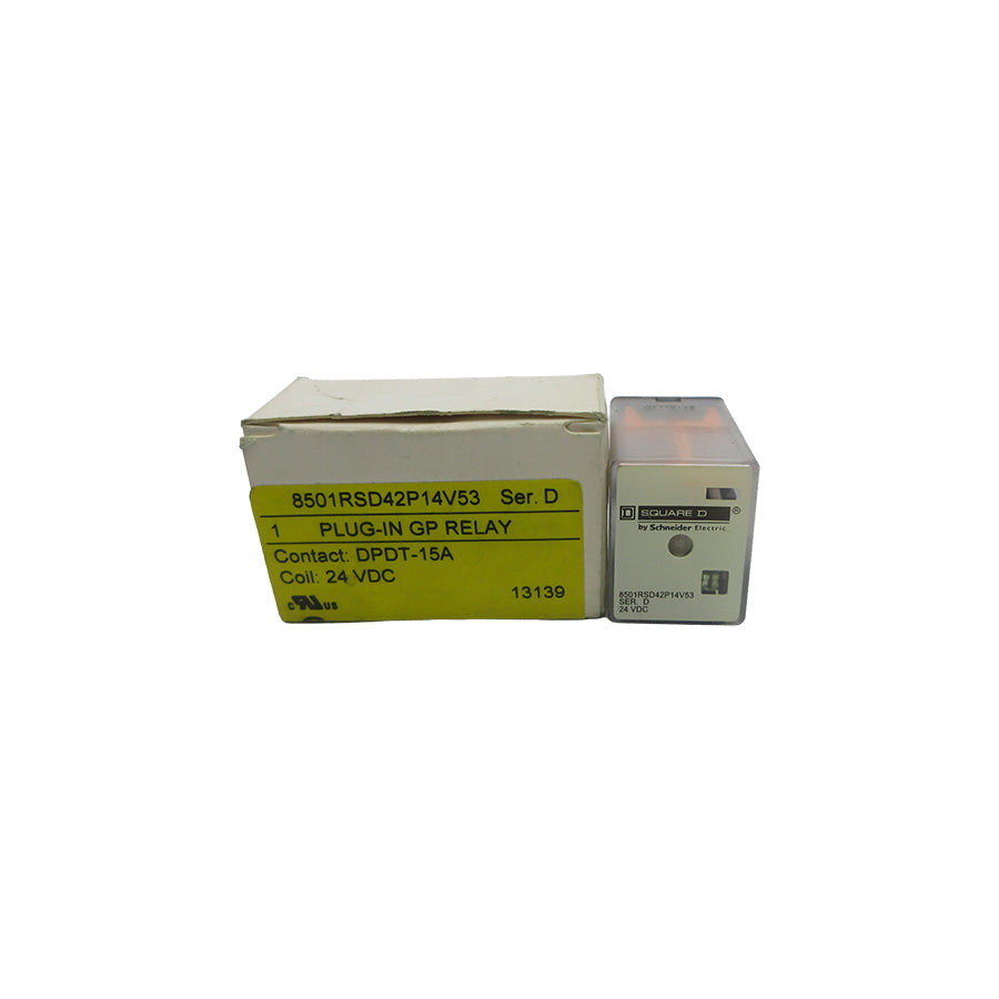 SQURE D 8501RSD42P14V53 SER. D 24VDC NSMP